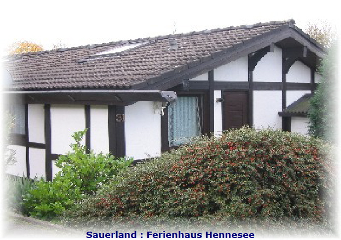 Sauerland Ferienhaus Fewo Ferienwohnung Hennesee